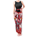 Custom Dragons Tank Maxi Dress Warrior Mascot With Aboriginal Indigenous