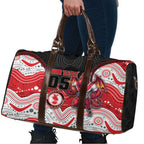 Custom Dragons Travel Bag Warrior Mascot With Aboriginal Indigenous