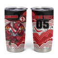Custom Dragons Tumbler Cup Warrior Mascot With Aboriginal Indigenous