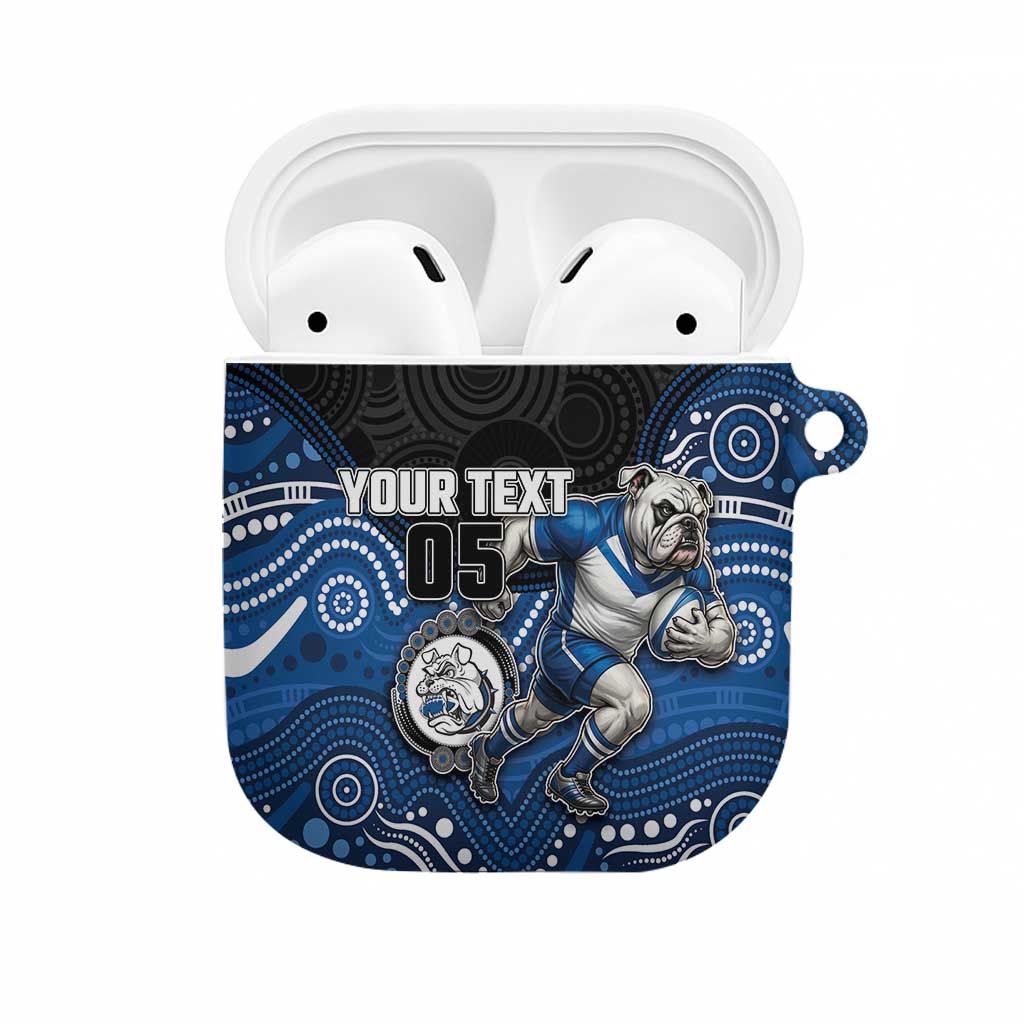 Custom Bulldogs AirPods Case Dog Mascot With Aboriginal Indigenous