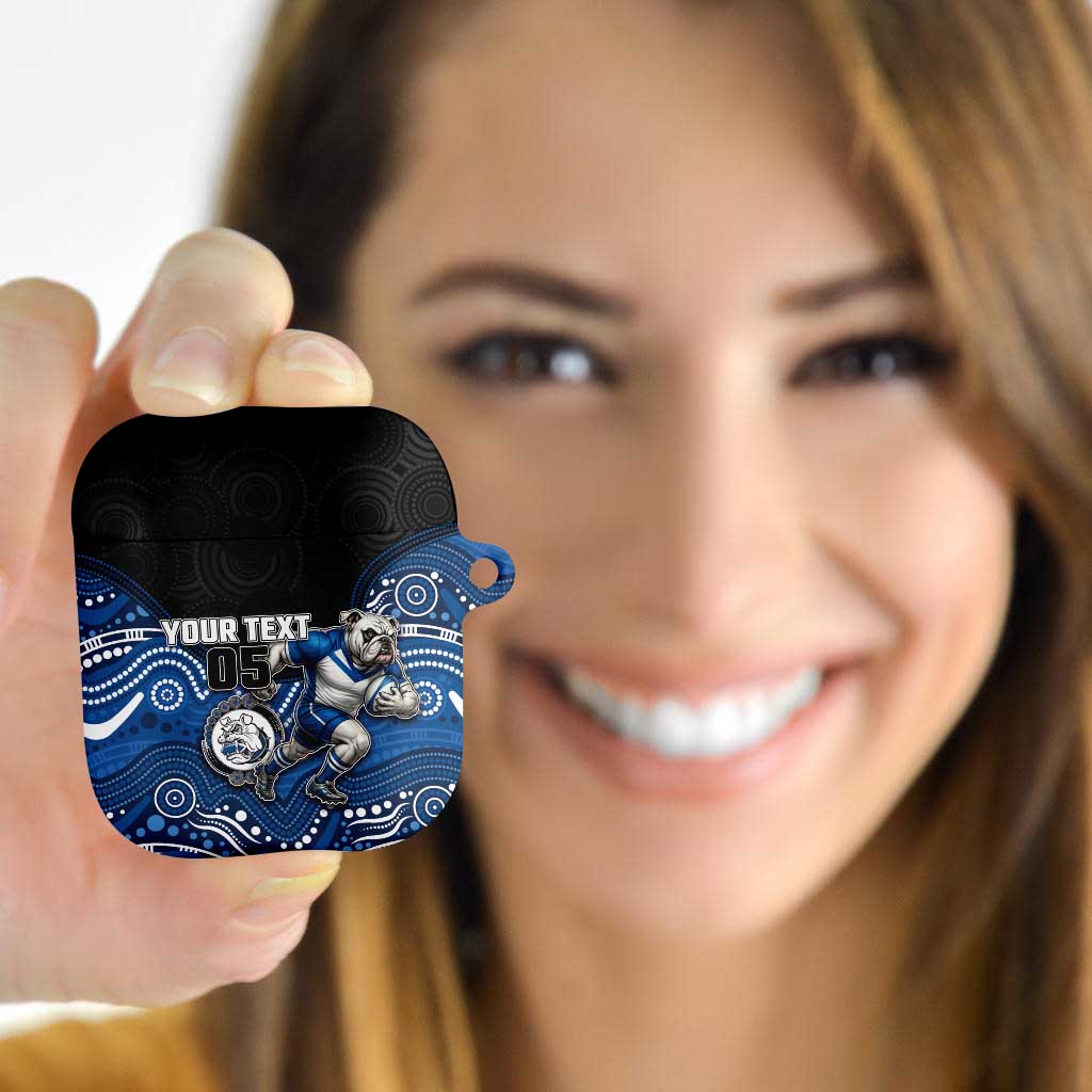 Custom Bulldogs AirPods Case Dog Mascot With Aboriginal Indigenous