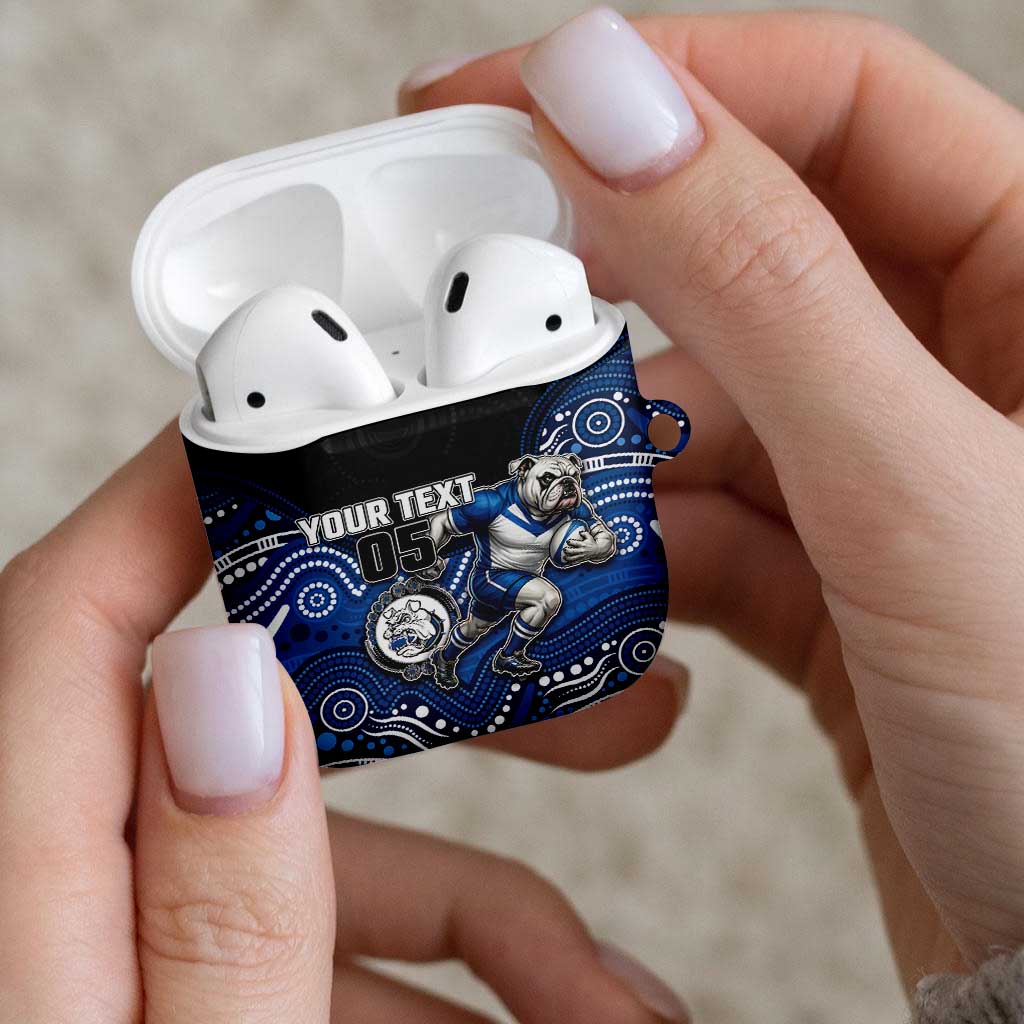 Custom Bulldogs AirPods Case Dog Mascot With Aboriginal Indigenous