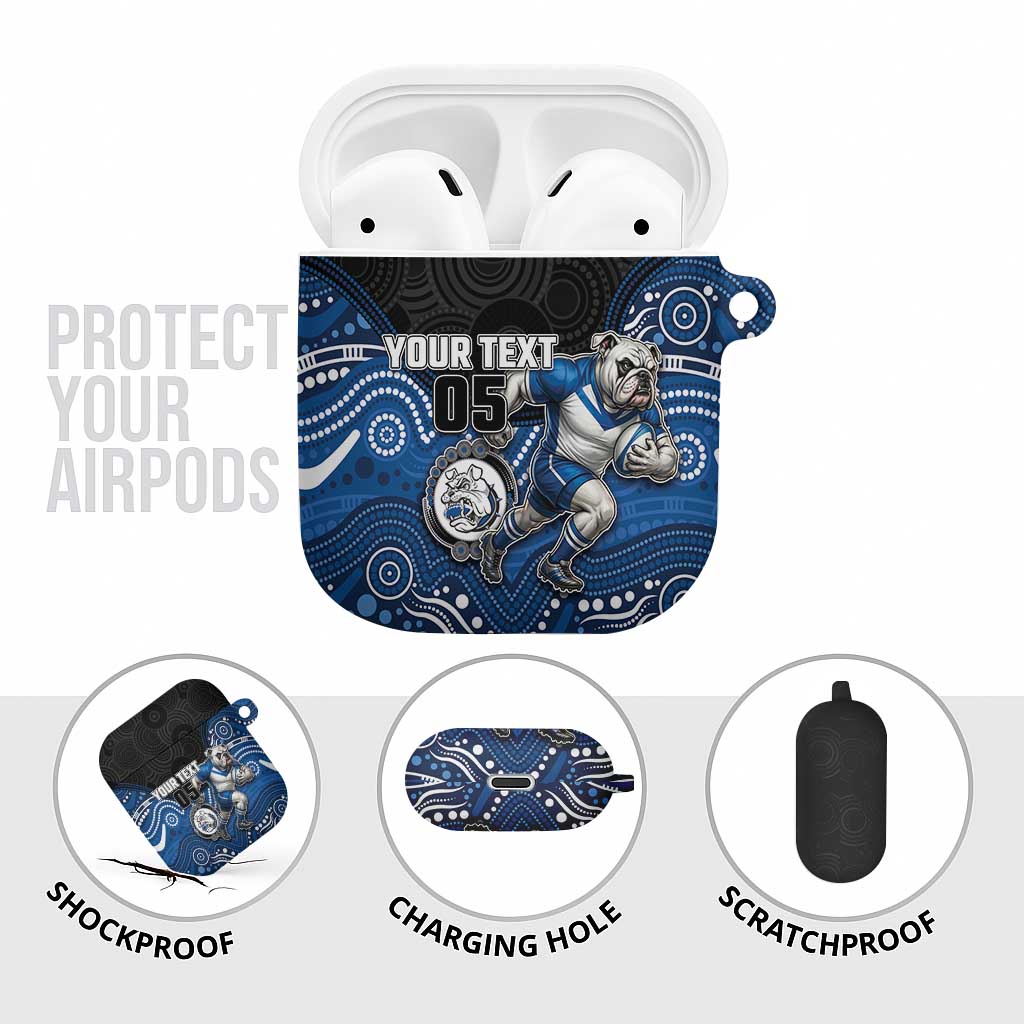 Custom Bulldogs AirPods Case Dog Mascot With Aboriginal Indigenous