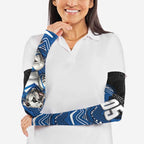 Custom Bulldogs Arm Sleeves Dog Mascot With Aboriginal Indigenous