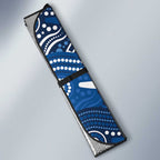 Custom Bulldogs Auto Sun Shade Dog Mascot With Aboriginal Indigenous