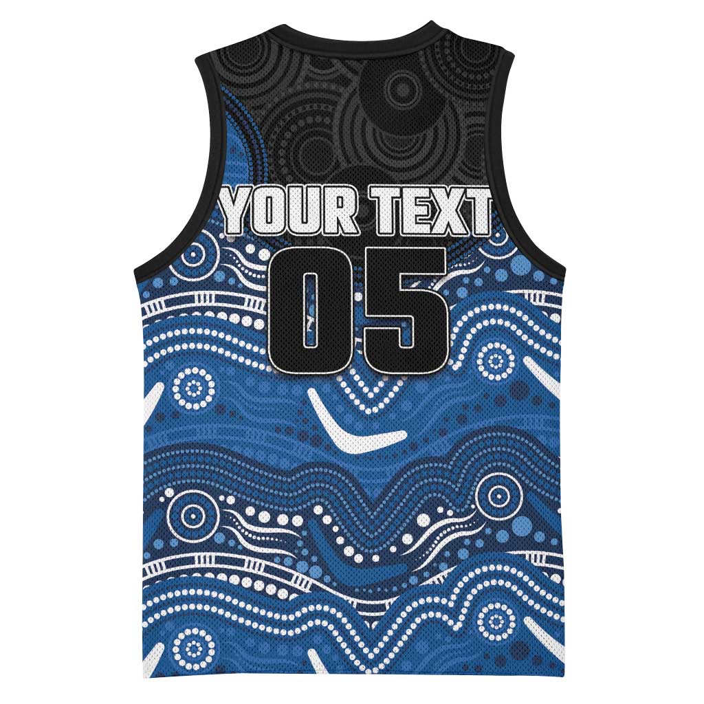 Custom Bulldogs Basketball Jersey Dog Mascot With Aboriginal Indigenous
