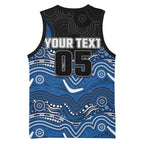 Custom Bulldogs Basketball Jersey Dog Mascot With Aboriginal Indigenous