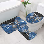 Custom Bulldogs Bathroom Set Dog Mascot With Aboriginal Indigenous