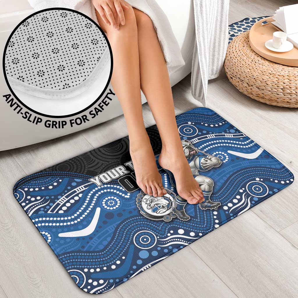 Custom Bulldogs Bathroom Set Dog Mascot With Aboriginal Indigenous