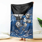 Custom Bulldogs Blanket Dog Mascot With Aboriginal Indigenous
