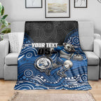 Custom Bulldogs Blanket Dog Mascot With Aboriginal Indigenous