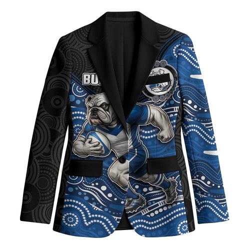 Custom Bulldogs Blazer Dog Mascot With Aboriginal Indigenous