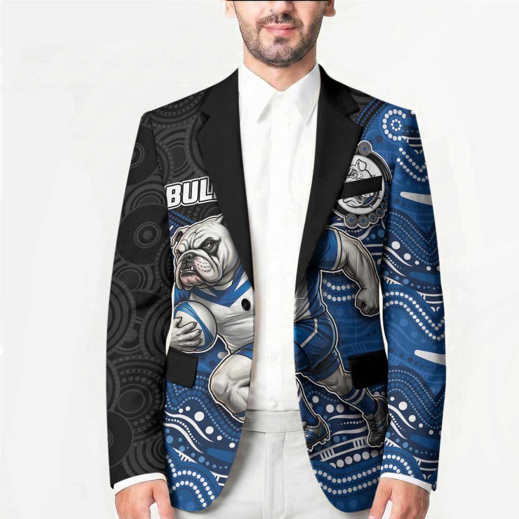 Custom Bulldogs Blazer Dog Mascot With Aboriginal Indigenous