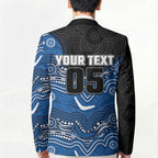 Custom Bulldogs Blazer Dog Mascot With Aboriginal Indigenous