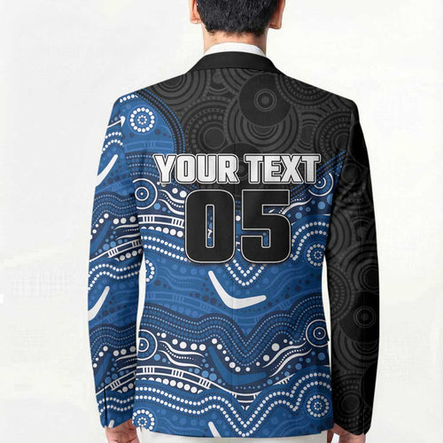 Custom Bulldogs Blazer Dog Mascot With Aboriginal Indigenous