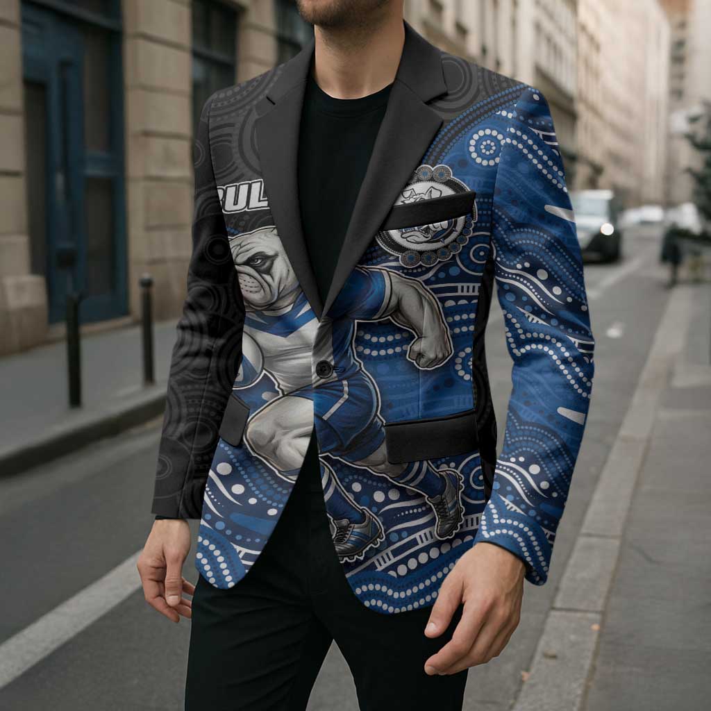 Custom Bulldogs Blazer Dog Mascot With Aboriginal Indigenous