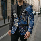 Custom Bulldogs Blazer Dog Mascot With Aboriginal Indigenous