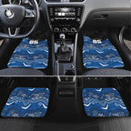 Custom Bulldogs Car Mats Dog Mascot With Aboriginal Indigenous