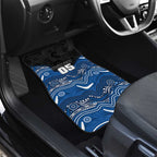 Custom Bulldogs Car Mats Dog Mascot With Aboriginal Indigenous