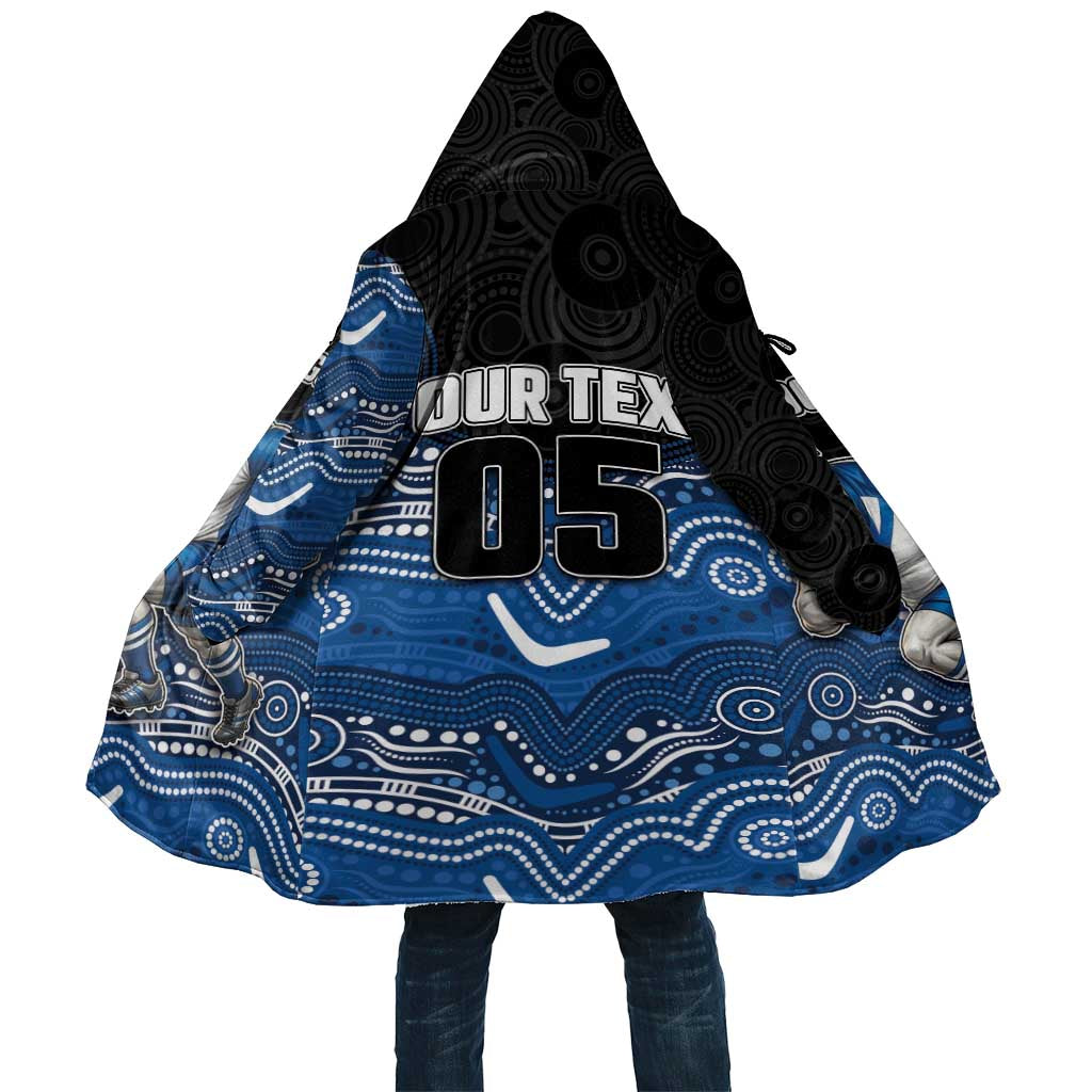 Custom Bulldogs Cloak Dog Mascot With Aboriginal Indigenous