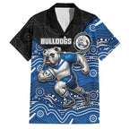 Custom Bulldogs Family Matching Mermaid Dress and Hawaiian Shirt Dog Mascot With Aboriginal Indigenous
