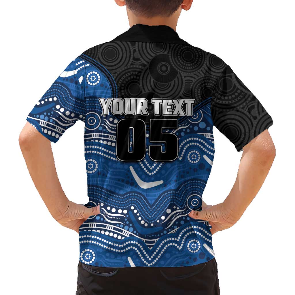 Custom Bulldogs Family Matching Tank Maxi Dress and Hawaiian Shirt Dog Mascot With Aboriginal Indigenous