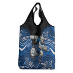 Custom Bulldogs Grocery Bag Dog Mascot With Aboriginal Indigenous
