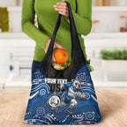 Custom Bulldogs Grocery Bag Dog Mascot With Aboriginal Indigenous