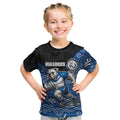Custom Bulldogs Kid T Shirt Dog Mascot With Aboriginal Indigenous