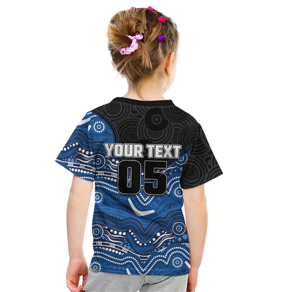Custom Bulldogs Kid T Shirt Dog Mascot With Aboriginal Indigenous