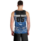 Custom Bulldogs Men Tank Top Dog Mascot With Aboriginal Indigenous