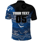 Custom Bulldogs Polo Shirt Dog Mascot With Aboriginal Indigenous