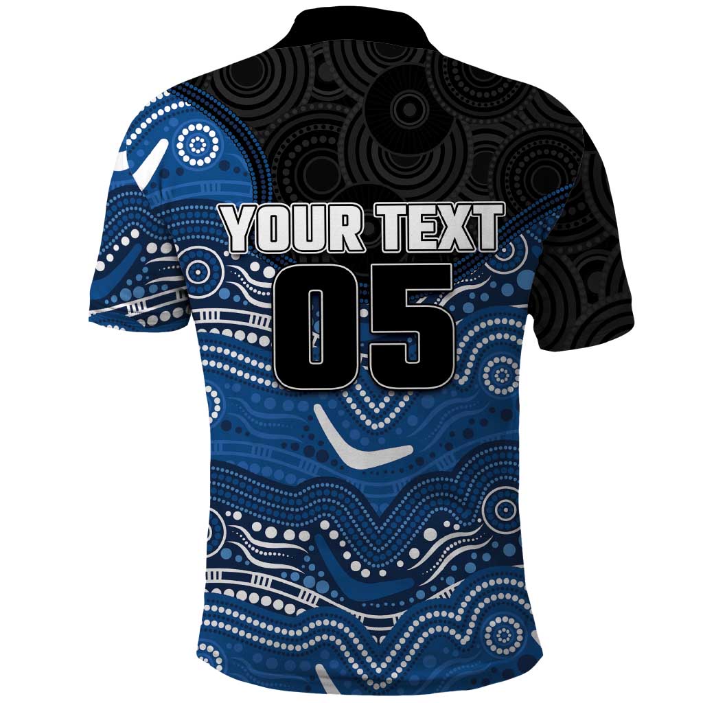 Custom Bulldogs Polo Shirt Dog Mascot With Aboriginal Indigenous