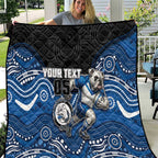 Custom Bulldogs Quilt Dog Mascot With Aboriginal Indigenous