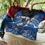 Custom Bulldogs Quilt Dog Mascot With Aboriginal Indigenous