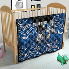 Custom Bulldogs Quilt Dog Mascot With Aboriginal Indigenous