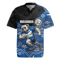 Custom Bulldogs Rugby Jersey Dog Mascot With Aboriginal Indigenous
