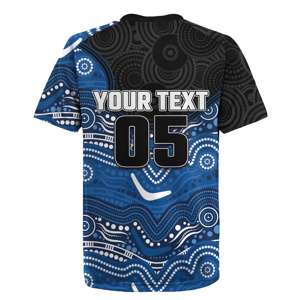 Custom Bulldogs Rugby Jersey Dog Mascot With Aboriginal Indigenous