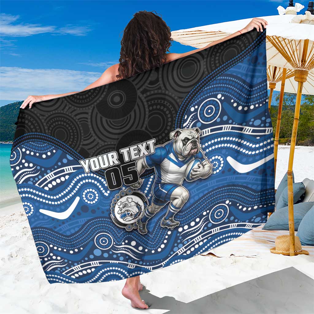 Custom Bulldogs Sarong Dog Mascot With Aboriginal Indigenous