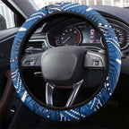 Bulldogs Steering Wheel Cover Dog Mascot With Aboriginal Indigenous