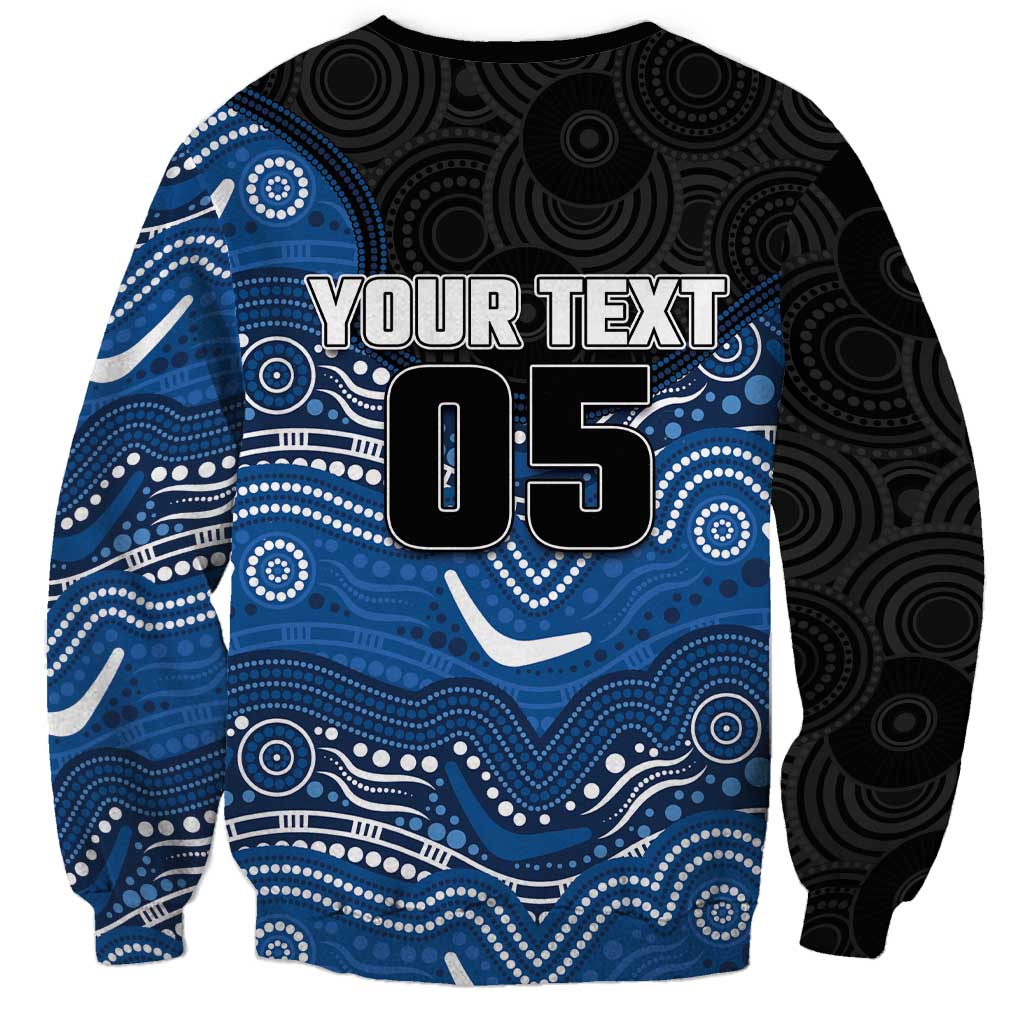 Custom Bulldogs Sweatshirt Dog Mascot With Aboriginal Indigenous
