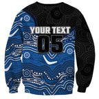 Custom Bulldogs Sweatshirt Dog Mascot With Aboriginal Indigenous