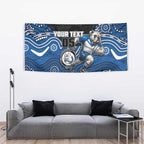 Custom Bulldogs Tapestry Dog Mascot With Aboriginal Indigenous