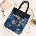 Custom Bulldogs Tote Bag Dog Mascot With Aboriginal Indigenous