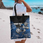 Custom Bulldogs Tote Bag Dog Mascot With Aboriginal Indigenous