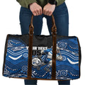 Custom Bulldogs Travel Bag Dog Mascot With Aboriginal Indigenous