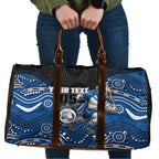 Custom Bulldogs Travel Bag Dog Mascot With Aboriginal Indigenous