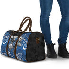 Custom Bulldogs Travel Bag Dog Mascot With Aboriginal Indigenous