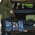 Custom Bulldogs Travel Bag Dog Mascot With Aboriginal Indigenous