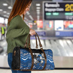 Custom Bulldogs Travel Bag Dog Mascot With Aboriginal Indigenous